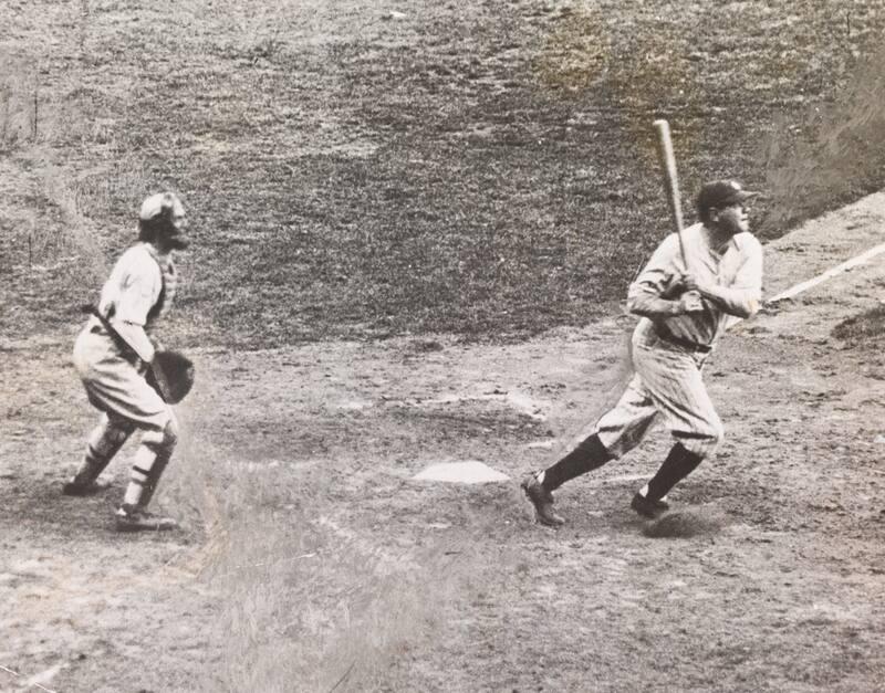 Babe Ruth 60th Home Run Photograph Works Emuseum 8892