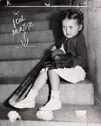 Little Girl Keeping Vigil photograph, 1948 August 11