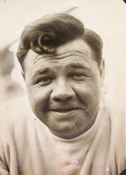 Babe Ruth Portrait photograph, undated