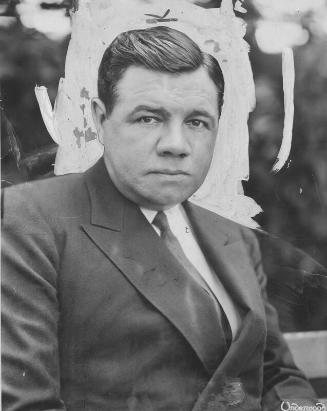 Babe Ruth Portrait photograph, before 1931