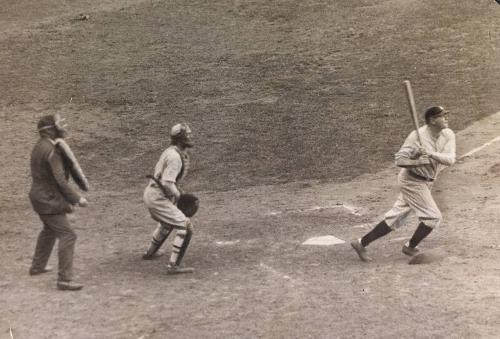 Babe Ruth 60th Home Run Photograph, 1927 September 30