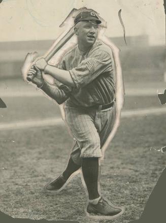 Tris Speaker Batting photograph, 1918
