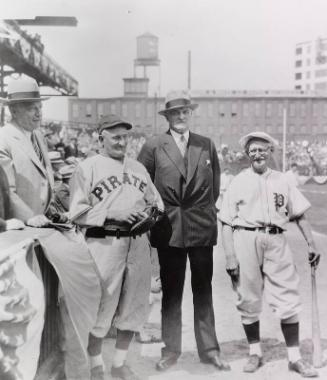 Honus Wagner, John Heydler, John Tener and Ed Andrews photograph, 1933 May 01