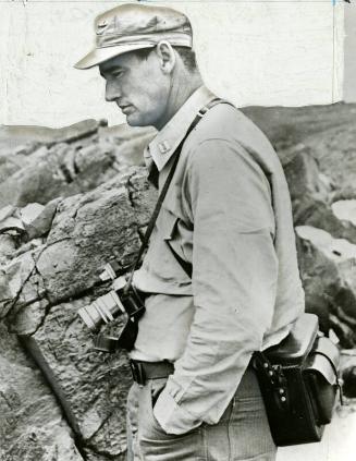Ted Williams in Korea photograph, probably 1953