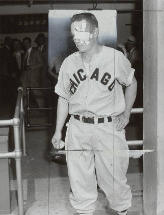 Nellie Fox Injured photograph, approximately 1952