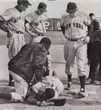 Monte Irvin Injured Photograph, 1952 April 02