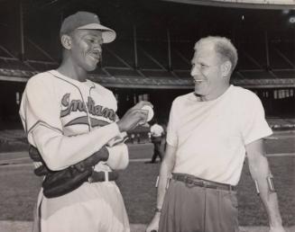 Satchel Paige and Bill Veeck photograph, 1948 July 08