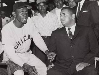Satchel Paige and Roy Campanella photograph, 1959 August 23