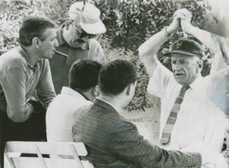 Casey Stengel with Newsmen photograph, possibly 1962
