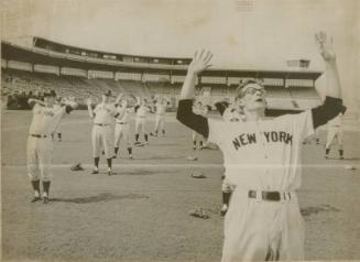 New York Yankees Doing Calisthenics photograph, 1967 February 22