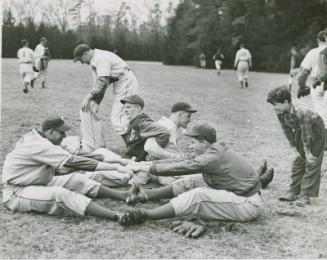 New York Giants Exercising photograph, 1944