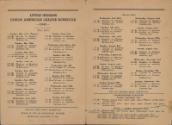 Little Indians Junior American League schedule, 1941