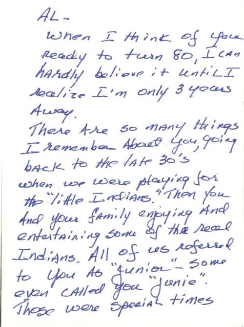 Letter from Brad Rogers to Al Morhard, undated