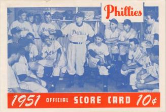 St. Louis Cardinals versus Philadelphia Phillies scorecard, 1951 June 02