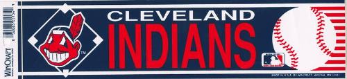 Cleveland Indians bumper sticker, undated
