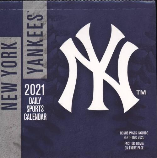 New York Yankees Daily Sports Calendar, 2021