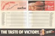 Atlanta Braves versus Cincinnati Reds scorecard, 1994 August 06