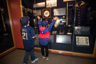 Visitors at the National Baseball Hall of Fame and Museum photograph, 2017 May 26