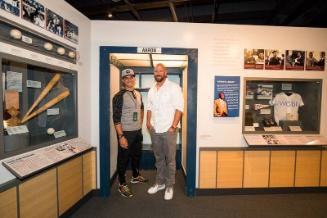 Mike Douglas and John Buck at the National Baseball Hall of Fame and Museum photograph, 2017 Ma…