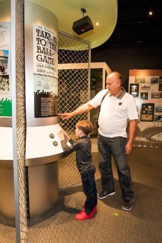Colt Gomes and Grandfather at the National Baseball Hall of Fame and Museum photograph, 2017 Ma…