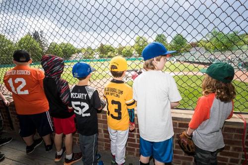 Cooperstown Classic Clinic Participants in the Grandstand photograph, 2017 May 26