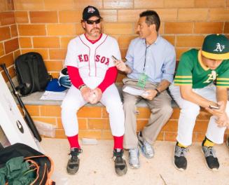 Wade Boggs Being Interviewed photograph, 2017 May 27
