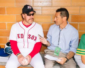 Wade Boggs Being Interviewed photograph, 2017 May 27