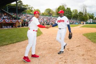 Ozzie Smith and Mike Jackson on the Field photograph, 2017 May 27