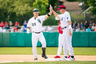 Aaron Rowand and Goose Gossage on the Field photograph, 2017 May 27