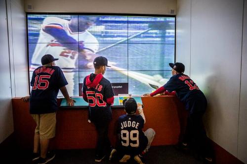 Young Fans at the National Baseball Hall of Fame and Museum photograph, 2017 May 26