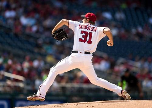 Max Scherzer Pitching photograph, 2017 June 11