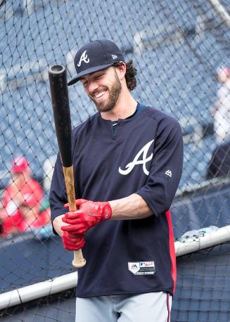 Dansby Swanson during Batting Practice photograph, 2017 June 12
