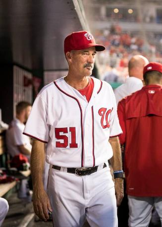 Mike Maddux in the Dugout photograph, 2017 June 12