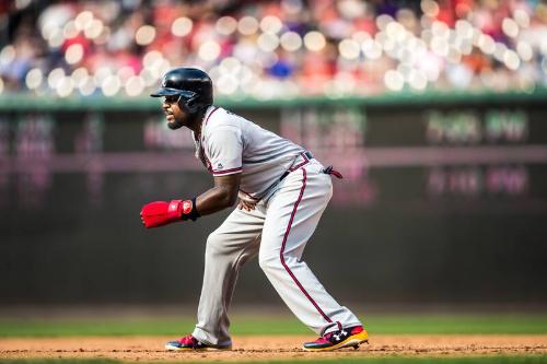 Brandon Phillips Leading Off First Base photograph, 2017 June 14
