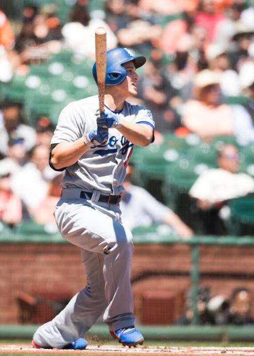 Corey Seager Batting photograph, 2017 April 27