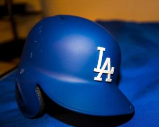 Los Angeles Dodgers Batting Helmet photograph, 2017 April 27