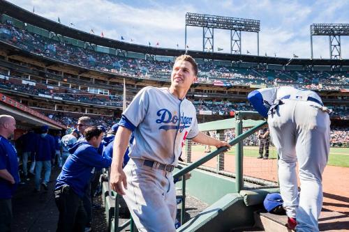 Corey Seager in the Dugout photograph, 2017 April 27
