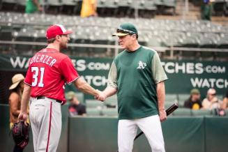 Max Scherzer and Bob Melvin on the Field photograph, 2017 June 03