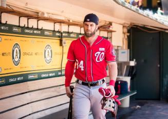 Bryce Harper in the Dugout photograph, 2017 June 04