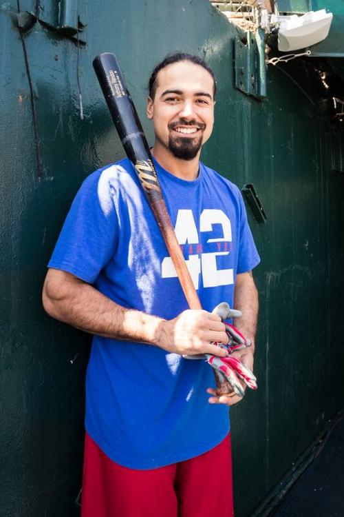 Anthony Rendon in the Dugout photograph, 2017 June 04