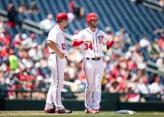 Bob Henley and Bryce Harper on the Field photograph, 2017 June 10