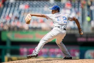 Jose Leclerc Pitching photograph, 2017 June 10