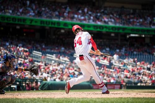 Bryce Harper Batting photograph, 2017 June 10