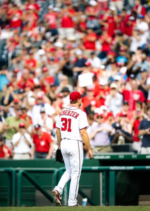 Max Scherzer on the Field photograph, 2017 June 11