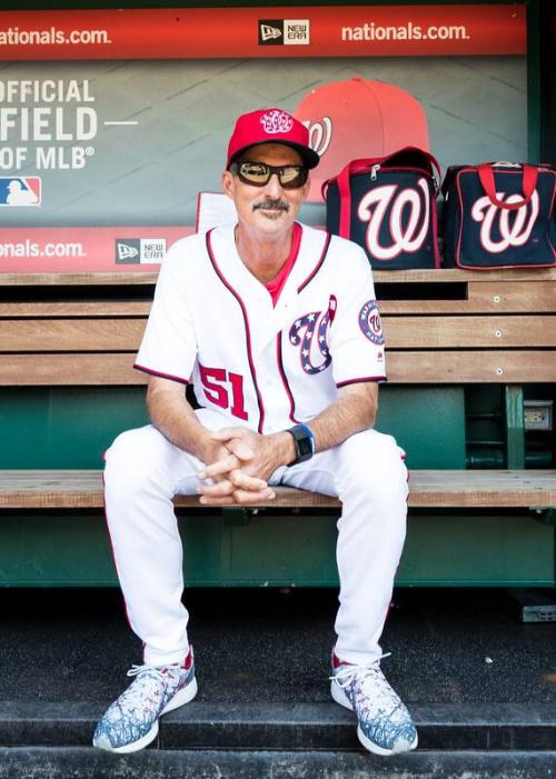 Mike Maddux in the Dugout photograph, 2017 June 11