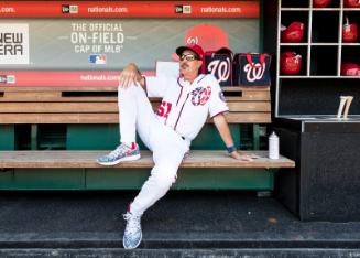 Mike Maddux in the Dugout photograph, 2017 June 11