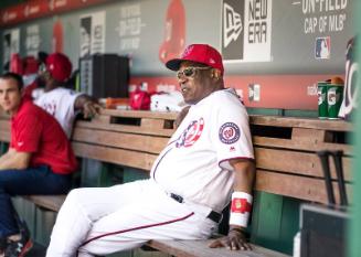 Dusty Baker in the Dugout photograph, 2017 June 11
