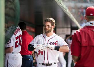 Bryce Harper in the Dugout photograph, 2017 June 11