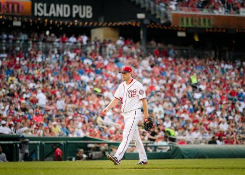 Max Scherzer on the Field photograph, 2017 June 11