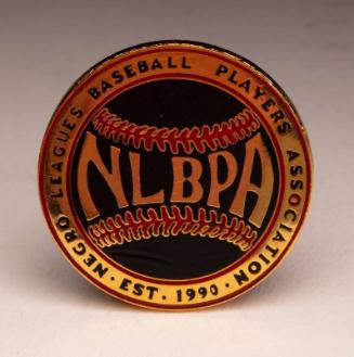 Negro Leagues Baseball Players Association pin, undated